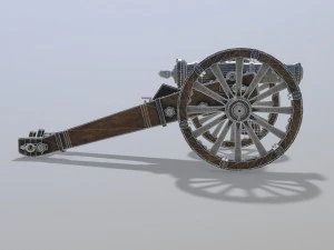 unicorno di cannone Modello 3D