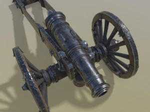 unicorno di cannone Modello 3D