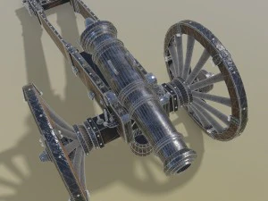 unicorno di cannone Modello 3D
