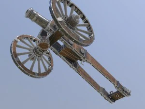 unicorno di cannone Modello 3D
