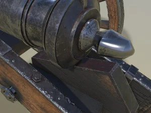 unicorno di cannone Modello 3D