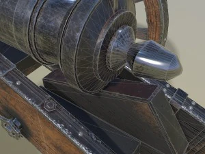 unicorno di cannone Modello 3D