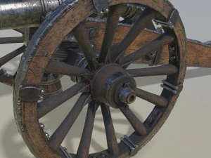 unicorno di cannone Modello 3D