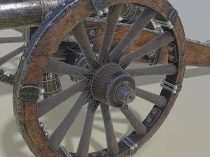unicorno di cannone Modello 3D