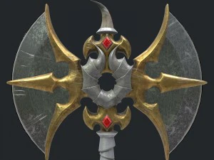 fantasy axe 3D Model