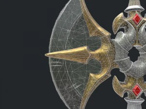 fantasy axe 3D Model