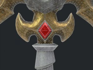fantasy axe 3D Model