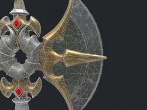 fantasy axe 3D Model