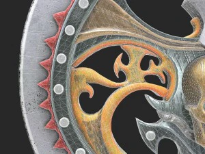 fantasy axe1 3D Model