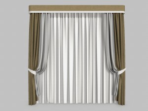 curtains 2 3D Model