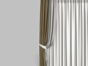cortinas 2 Modelo 3D