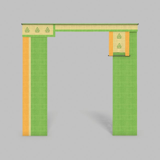 curtains 7 3D Model .c4d .max .obj .3ds .fbx .stl .blend 