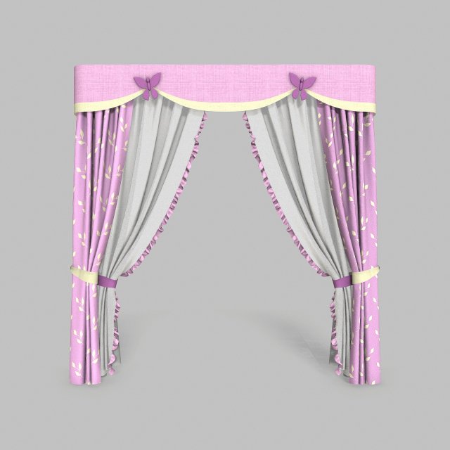 curtains 9 Modelo 3D .c4d .max .obj .3ds .fbx .stl .blend 