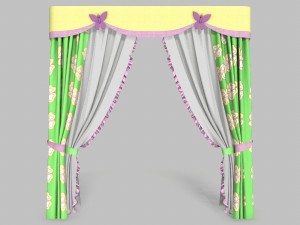 curtains 10 3D Model