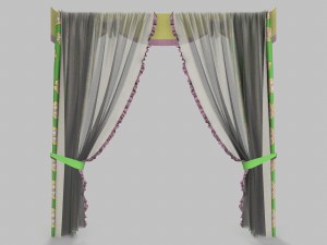 curtains 10 Model 3D