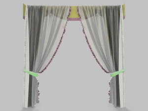 cortinas 10 Modelo 3D