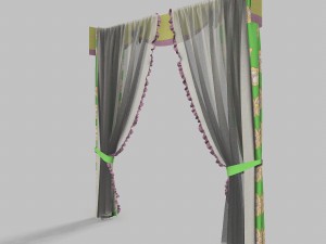 curtains 10 Model 3D