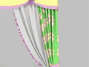 curtains 10 Model 3D