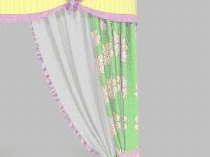 curtains 10 Model 3D