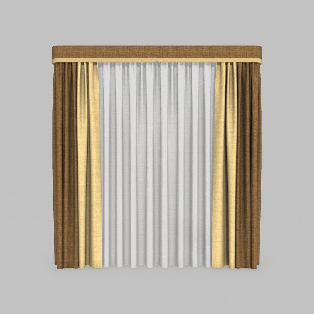 curtains 12 3D Model .c4d .max .obj .3ds .fbx .stl .blend 