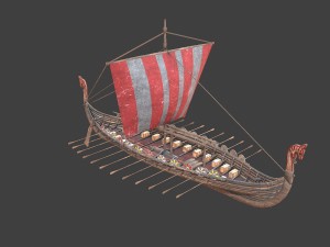 medieval ship Modelo 3D