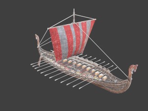 medieval ship Modelo 3D