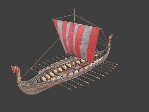 medieval ship Modelo 3D