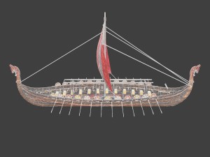 medieval ship Modelo 3D