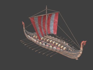medieval ship Modelo 3D