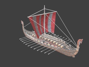 medieval ship Modelo 3D