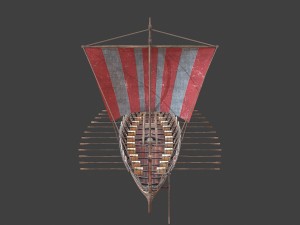 medieval ship Modelo 3D