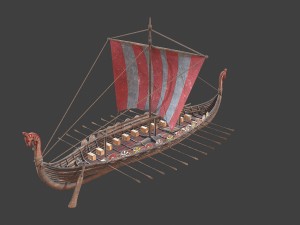 medieval ship Modelo 3D