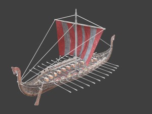 medieval ship Modelo 3D