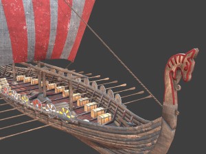 medieval ship Modelo 3D