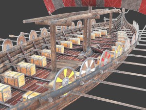 medieval ship Modelo 3D