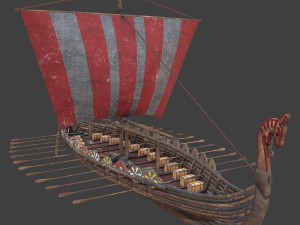 medieval ship Modelo 3D