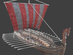 medieval ship Modelo 3D