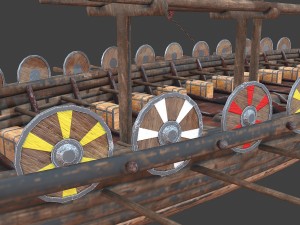 medieval ship Modelo 3D