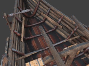 medieval ship Modelo 3D