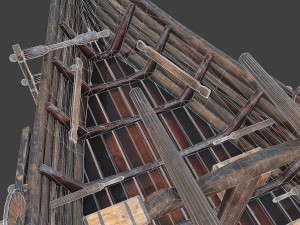 medieval ship Modelo 3D