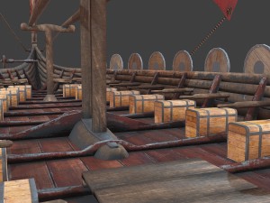 medieval ship Modelo 3D
