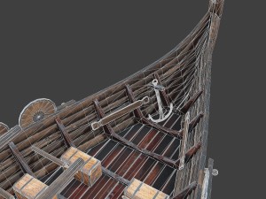 medieval ship Modelo 3D