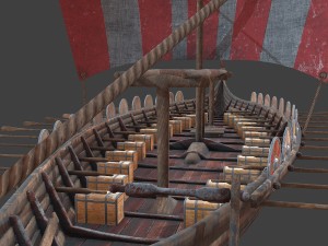 medieval ship Modelo 3D