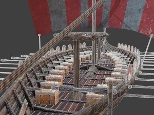 Orta&ccedil;ağ gemisi 3D Model