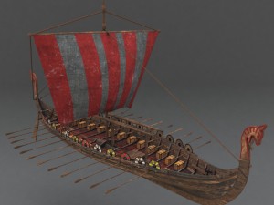 medieval ship Modelo 3D