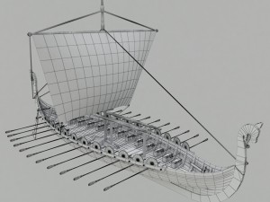 medieval ship Modelo 3D