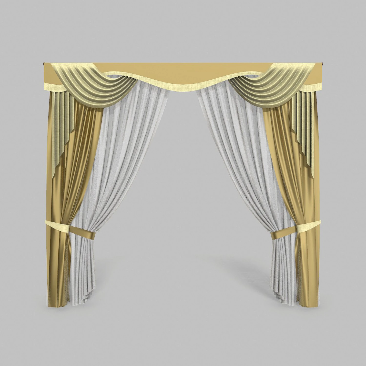 curtains 13 3D Model .c4d .max .obj .3ds .fbx .stl .blend 