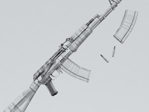 ak-47 3D मॉडल
