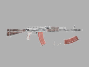 ak-47 3D मॉडल