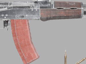 ak-47 3D मॉडल